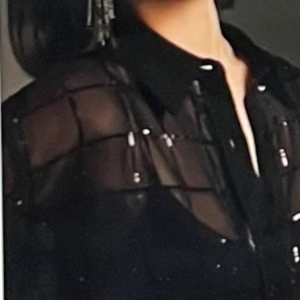 Elegant Black Sequin Midi Dress - Picture 2 of 8